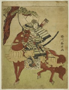 Atlı Savaşçı by Katsukawa Shunsei