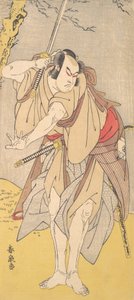 Aktör Onoe Matsusuke, Kılıcı Çizilmiş Samuray rolünde, 1786.