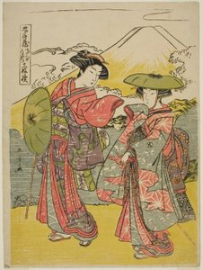 Sekizinci Perde: Chushingura (Sadık Hizmetlilerin Hazinesi) oyunundan Gelin Yolculuğu by Katsukawa Shunsho