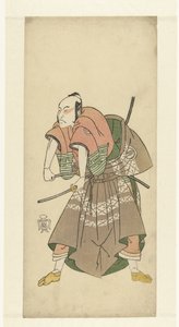 Aktör Sawamura Sojuro II savaşmaya hazır by Katsukawa Shunsho
