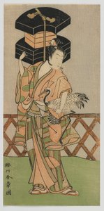Hayran Satıcısı olarak Kabuki Oyuncusu Nakamura Noshio, Edo dönemi, 1770
