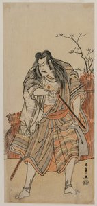 Nakajima Kanzaemon Tüfekli Avcı Kılığındaki Lord Olarak by Katsukawa Shunsho