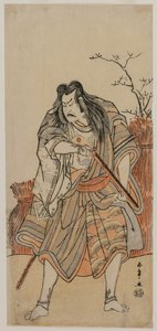 Nakajima Kanzaemon Tüfekli Avcı Kılığında Bir Lord Olarak, c. 1780'lerin başı. by Katsukawa Shunsho