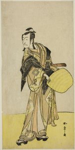 Aktör Ichikawa Danjuro V, "Kanadehon Chushin Nagori no Kura" adlı oyundan Kakogawa Honzo rolünde, Nakamura Tiyatrosu'nda dokuzuncu ayda, 1780'de sahne aldı. by Katsukawa Shunsho
