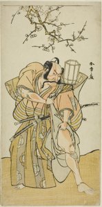 Aktör Ichikawa Danzo IV, Oyun Tarihinin Beşinci Sahnesinde Kamakura no Gongoro Kagemasa rolünde, Nishiki Tsui no Yumitori (Bir Dandyish Brocade: Rakip Savaşçılar), On Birinci Ay