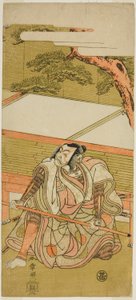 Akushichibyoe Kagekiyo rolünde Aktör Ichikawa Ebizo III Wada Sakamori Eiga Kagami (?) Oyununda Nakamura Tiyatrosu
