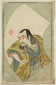 Aktör Ichikawa Tsunazo, "Sahne Hayranlarının Resimli Kitabı (Ehon butai ogi)" by Katsukawa Shunsho