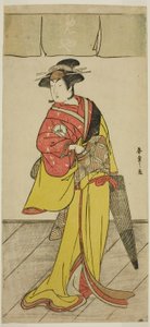 Tee c ve r Celebration versiyonu Beyaz doktor V itme üyesi olarak Tee Pay Love ilişkisi Kana Soga, Performe d Atte Ichimura Yazıyor Tee r üyesi Teeforth Gate er, 1789 by Katsukawa Shunsho