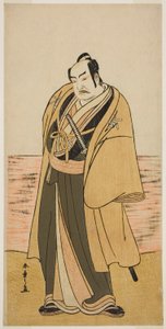 Tee c ve r Nakamura transparan Toryum kaligrafi siyah üyesi Tee Pay kadar iyi Günde ilk kez Guo Soga, Tee Nakamura Tee r üyesi Tee Ima dmon th, 1780 by Katsukawa Shunsho