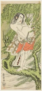 Aktör Nakamura Sukegoro II, şövalye bir halk rolünde (otokodate) by Katsukawa Shunsho