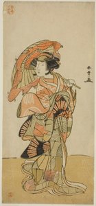 Aktör Nakamura Tomijuro I, "Chigo Torii Tobiiri Kitsune" oyununda Ubagadake Dağı