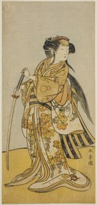 Aktör Onoe Tamizo I Oyun Shusse Taiheiki'de Kureha (?) rolünde, Nakamura Tiyatrosu'nda (?) Sekizinci Ayda Gösterilen, 1775 (?) by Katsukawa Shunsho