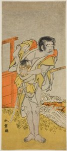 Aktör Otani Tomoemon I, Kazoe Uta Ta Ue Soga Oyununda Kasahari Hokkyo rolünde, Nakamura Tiyatrosu