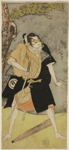 Bir Kanun Kaçağı Olarak Aktör Sawamura Sojuro II by Katsukawa Shunsho