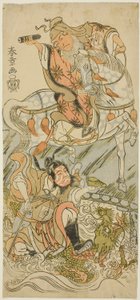 Aktörler Sawamura Sojuro II, Play Otokoyama Yunzei Kurabe Finalinde Çinli Bilge Huangshi Gong