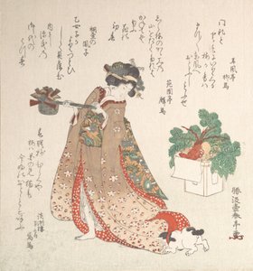 Yeni Yıl Töreni için Şarap Deliği Taşıyan Genç Kadın, ca. 1815.