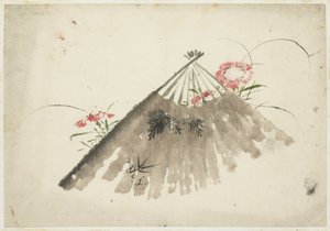 Pembeler Arasında Atılan Hayran by Katsushika (school of) Hokusai