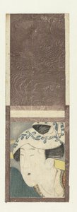 Boyunduruğu olan kadın portresi by attributed to Katsushika Hokusai