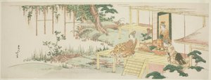 hayran wisteria by Katsushika Hokusai