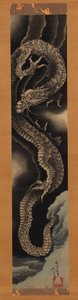 yükselen ejderha by Katsushika Hokusai