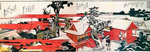 Sumida nehrinin kıyısında. by Katsushika Hokusai