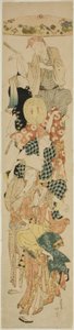 Bon Festivali Dansı by Katsushika Hokusai