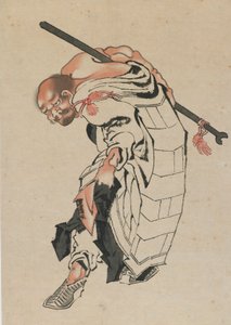 Budist figür, 18. yüzyılın sonu ve 19. yüzyılın başı. by Katsushika Hokusai