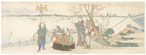 Daikagura Sanatçıları, 1801-1805 by Katsushika Hokusai