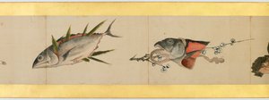Çeşitli Resimlerle Elle Kaydırma Detayı, Edo Dönemi by Katsushika Hokusai