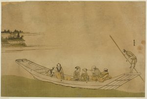 Feribot by Katsushika Hokusai