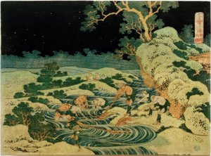 Kai Eyaletinde meşale balıkçılığı by Katsushika Hokusai