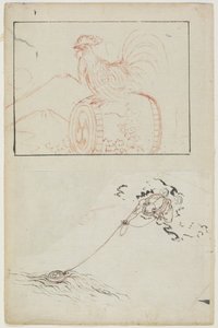 Yıldırım Tanrısı ve Davulu by Katsushika Hokusai