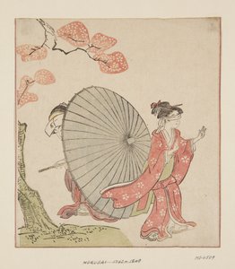 Saklambaç (renkli tahta baskı) by Katsushika Hokusai