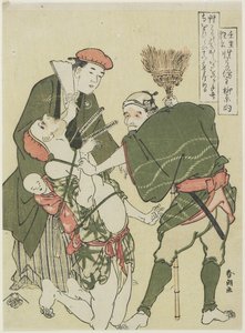 Kötü niyetli Rahip, c. 1790 by Katsushika Hokusai