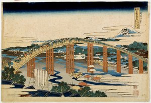 Okazaki Yahagi B Ri d Geo Ver Kentsel derecesi. Japonya uyku p Hayashi t Hokusai (1760-1894) by Katsushika Hokusai