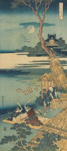 "Çin ve Japon Şiirlerinin Gerçek Bir Aynası" serisinden yazdırın by Katsushika Hokusai