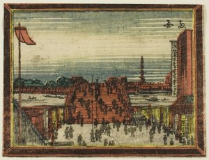 Ryogoku Köprüsü, diziden Hollanda tarzı Resimler: Edo