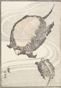 Sayama-ga-ike pon d üyesi Musashi P Rovinse, 1817 by Katsushika Hokusai