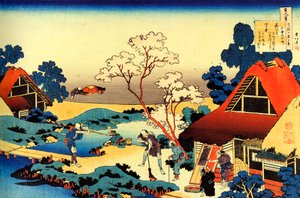 Yüz Şair Serisinden Yüz Şiir: "Ono no Komachi"" Katsushika Hokusai (1760-1849) tarafından basılmıştır (ukiyo-e okulu) 1830 dolaylarında Devlet İnziva Yeri St. Petersburg by Katsushika Hokusai