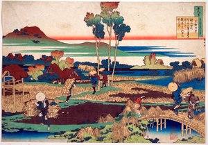 Yüz Şairin Yüz Şiir Serisi: "Tenchi Tenno"" Katsushika Hokusai (1760-1849) tarafından basılmıştır (ukiyo-e okulu) 1830 dolaylarında Devlet İnziva Yeri Sankt Petersburg by Katsushika Hokusai