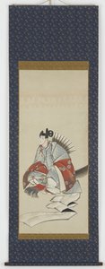 Altı Ölümsüz Şiir: Ariwara no Narihara, c.1806-08 (kağıt üzerine mürekkep ve renk) by Katsushika Hokusai