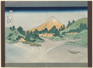 Fuji Dağı'nın Otuz Altı Görünümü: Kai Eyaletindeki Misaka Gölü'nün Yüzeyi by Katsushika Hokusai