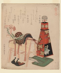 Tahta At, Horses serisinden, 1822 (tahta baskı, surimono) by Katsushika Hokusai