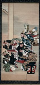 Guanyu'nun Kolu üzerinde operasyon, 1840'lar. by Katsushika Ōi