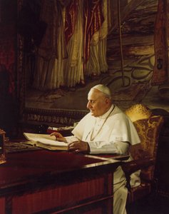 Papa John XXIII (1958 - 1963) portresi. Fotoğraf Felici © Farabola/ Leemage