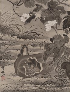 Kavundaki Fareler, ca. 1887. by Kawanabe Kyosai