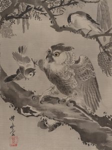 Küçük Kuşlar Tarafından Alay Edilen Baykuş, ca. 1887.