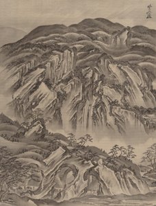 Kayalık Manzara, ca. 1887. by Kawanabe Kyosai