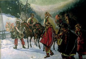 Hucul Düğünü, 1909 by Kazimierz Sichulski