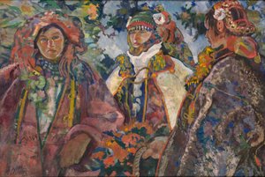 hutsul düğünü by Kazimierz Sichulski